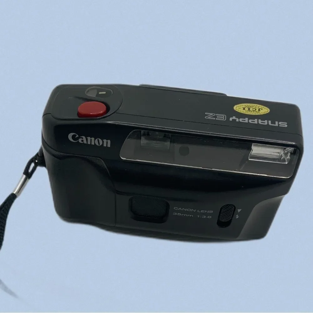 vintage 90s canon snappy ez 35mm film camera point‎ and shoot automatic flash - Picture 3 of 6